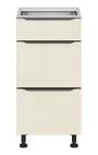 BRW Кухонна шафа L6 40 см з шухлядами з безшумним закриттям магнолія перлина, альпійський білий/магнолія перламутровий FM_D3S_40/82_2STB/STB-BAL/MAPE фото