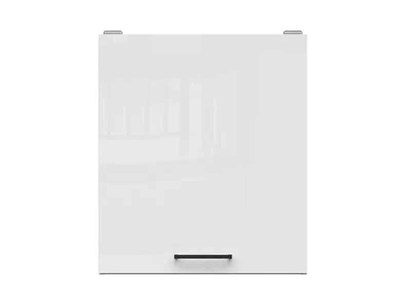 BRW Верхний шкаф для кухни Junona Line 50 см левый/правый мел глянец, белый/мелкозернистый белый глянец G1D/50/57_LP-BI/KRP фото №1