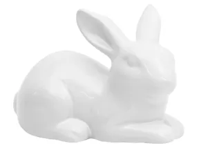 BRW Декоративна фігурка BRW Кролик, кераміка, білий 092542 фото