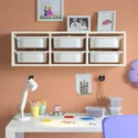 IKEA TROFAST, настенный шкаф, белый/белый, 99x21x30 см 995.754.90 фото thumb №3