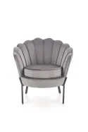 Мягкое кресло HALMAR ANGELO серый/черный фото thumb №10