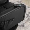 Поворотне масажне крісло MEBEL ELITE SPIKE, екошкіра: чорний фото thumb №5