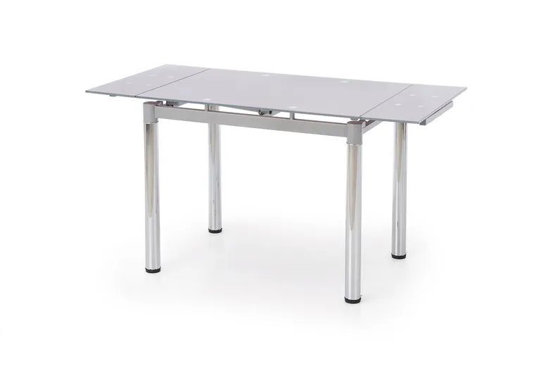 Кухонний стіл HALMAR LOGAN 2 96-142x70 см сірий хром фото №2