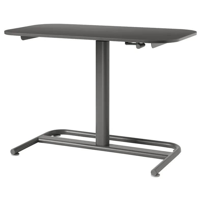 IKEA SEGRARE СЕГРАРЕ, стіл регульований, темно-сірий, 110x60 см 405.347.03 фото №2