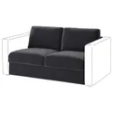 IKEA VIMLE ВІМЛЕ, секція 2-місного дивана-ліжка, Джупард темно-сірий 395.372.60 фото thumb №2