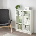 IKEA BILLY БИЛЛИ / OXBERG ОКСБЕРГ, шкаф книжный со стеклянными дверьми, белый, 80x30x106 см 094.840.22 фото thumb №2