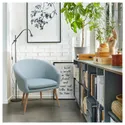 IKEA GLAMSEN ГЛАМСЕН, крісло, Orrsta світло-блакитний 705.449.46 фото thumb №3