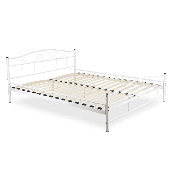 Кровать металлическая MEBEL ELITE GRIFFIN, 160x200 см, Белый фото №2