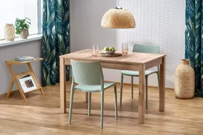 Кухонний стіл HALMAR MAURYCY 118-158x75 см колір дуб крафт фото