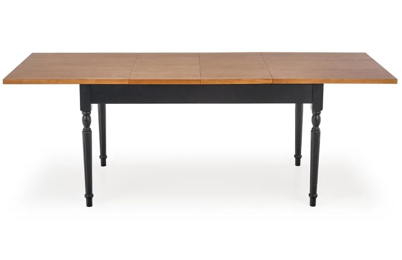 Обідній стіл розкладний HALMAR Rococo 140-220x80 см дуб, чорний фото №18